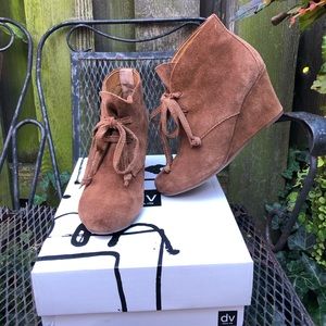Dolce Vita suede wedge booties
